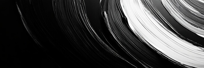 Poster - Black marker paint texture, set apart on a white background