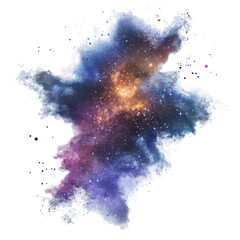 Wall Mural - A Colorful Cosmic Cloud Showcasing Stars And Nebulous Structures
