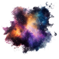 Wall Mural - A colorful and vibrant depiction of a cosmic nebula scene