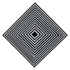 Poster - abstract geometric shapes pattern black white vector