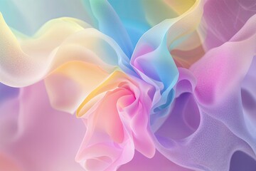 Poster - Pastel Abstract Background with Colorful Gradient and Blurred Texture