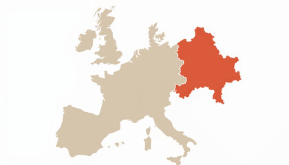  Simplified map of Maastricht Treaty location, geometric representation