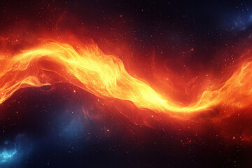 Wall Mural - a vibrant red glow background that creates a warm and energizing atmosphere.