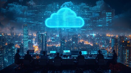 Poster - Futuristic cloud computing conference in a dynamic virtual city