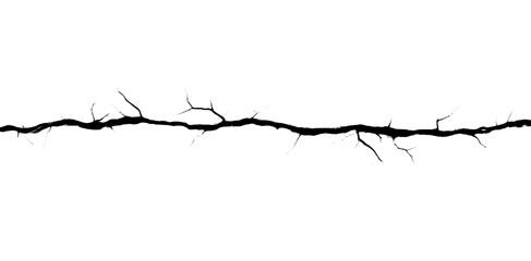 Poster - Exploring the intricate beauty of crack textures on a stark white surface in a minimalist artistic display