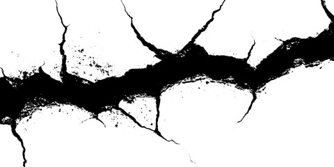 Poster - Exploring the intricate beauty of a crack texture revealing nature's artistry in unexpected forms