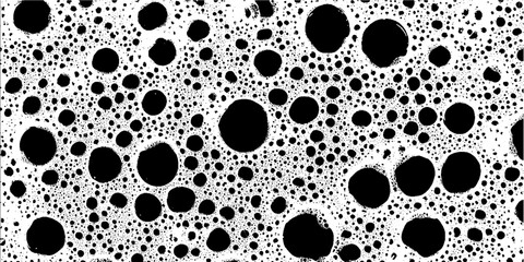 Poster - Exploring the intricate patterns of foam texture under a bright light during an artistic initiative