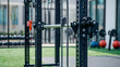 © smevg - Close-up of a Cable Machine in an Outdoor Gym