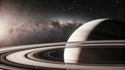 Wall Mural - A glowing planetary disk with swirling auroras, floating in a dark cosmic void, radiating soft ethereal light with a vast celestial backdrop, ideal for design and branding.