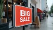 © Rassarin - Bold promotional sign for big sale displayed on a tall pole outside a retail store