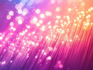 Aufkleber - Vibrant abstract background with colorful bokeh lights and flowing lines