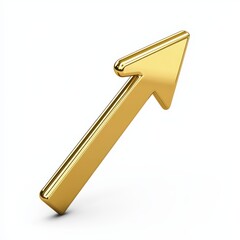 Poster - Golden Arrow Symbolizing Stock Market Growth and Positive Financial Trends
