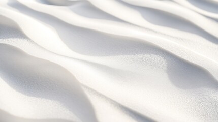 Poster - Smooth White Fabric Waves Texture for Background and Design Use