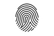 © Pinak - fingerprint line art silhouette vector illustration