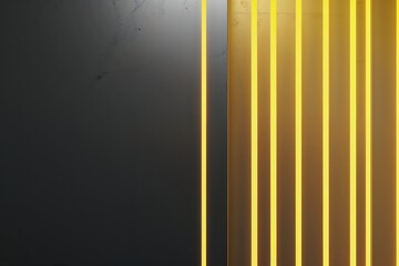 Poster - Modern Metallic Background with Abstract Yellow and Black Gradient Light Pattern