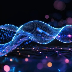 Poster - A glowing bridge connecting physical and digital worlds.