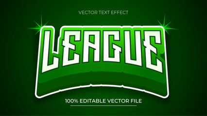 Poster - League Editable text effect Gamer style can be use to make Title green gradient