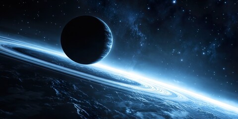 Wall Mural - planet with ring system