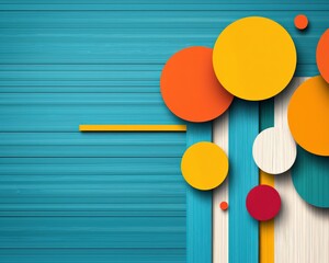 Poster - A sale graphic designed with woodgrain and vibrant accents.