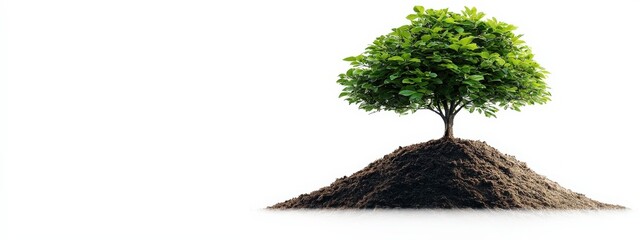 Poster - A tree growing digital leaves from its branches.