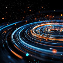 Poster - Abstract glowing circles symbolizing interconnected ideas.