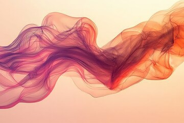 Fototapete - Abstract flow of colorful smoke swirling in the air creates an artistic and dreamy atmosphere