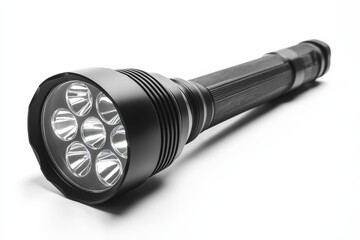 Poster - Bright LED flashlight designed for outdoor activities, emergencies, and everyday use, showcasing durability and powerful illumination features
