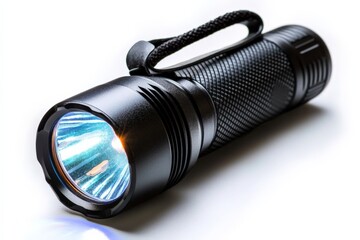 Poster - Powerful flashlight designed for outdoor adventures and emergency situations with durable construction and bright LED light