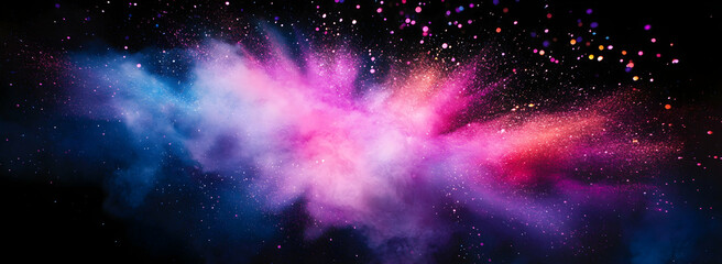 Wall Mural - A vibrant and dynamic background with swirling pink.