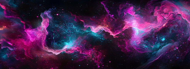 Wall Mural - A vibrant and dynamic background with swirling pink.