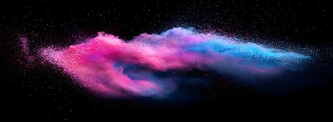 Wall Mural - A vibrant and dynamic background with swirling pink.
