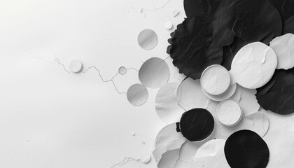 Poster - Abstract creative design process studio environment digital art monochrome aesthetic close-up view artistic concept exploration