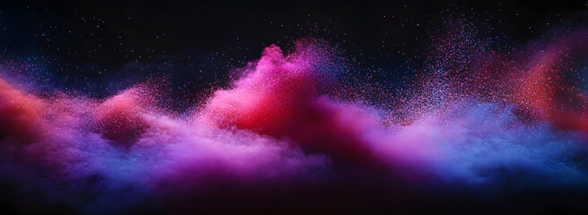 Wall Mural - A vibrant and dynamic background with swirling pink.