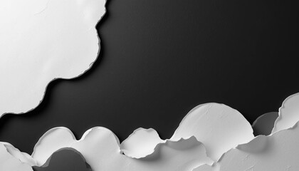 Poster - Artistic paper texture creation studio space image abstract minimal environment top-down view conceptual design