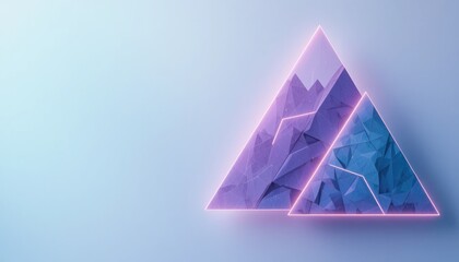 Poster - Dynamic geometric shapes in a modern digital art design abstract environment futuristic viewpoint creative concept for visual appeal