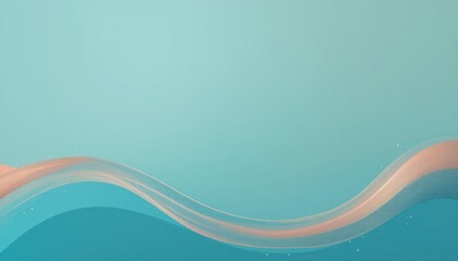 Poster - Gentle wave motion abstract digital art soft blue background fluid environment artistic viewpoint conceptual design for visual calmness