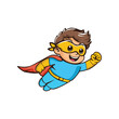 © Rakhshi - Super kid vector illustrator isolated, cartoon illustration of a little boy