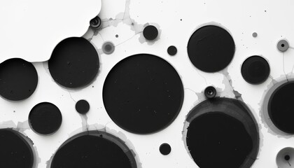 Poster - Abstract action of circular patterns digital art studio graphic design modern aesthetic close-up view creative concept for visual impact