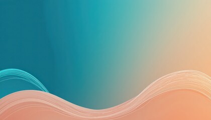 Poster - Dynamic color waves abstract background digital art visual design modern aesthetic creative concept