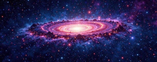 stunning galaxy panorama with stars and space dust, cosmic, cosmos