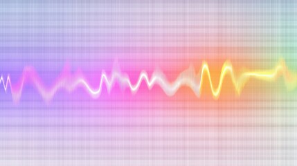 Poster - Abstract wave patterns in vibrant colors create a dynamic visual effect, suitable for backgrounds and digital art