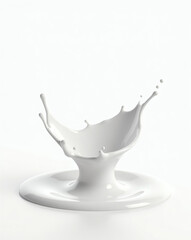 Aufkleber - a splash of milk creating an artistic shape