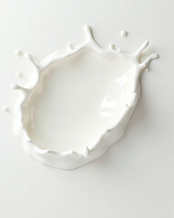 Aufkleber - a close-up of milk splash on the surface 
