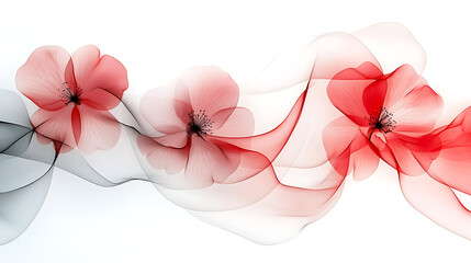 Poster - Delicate floral design studio digital artwork minimalist close-up aesthetic beauty