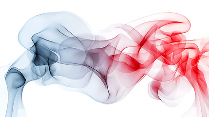 Poster - Dynamic flow of colorful smoke abstract art digital artwork contemporary design artistic perspective visual expression