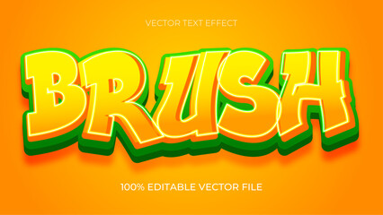 Poster - Editable text effect gradient color street graffiti wall style