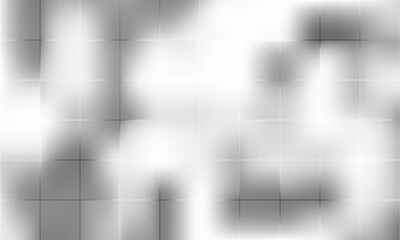 Poster - Abstract geometric background with a grid of squares and rectangles in various shades of gray. The minimalist design emphasizes structure