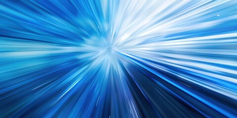Wall Mural - blue gradient backgrounds technology blurred light shadow effects high speed warp drive speed line w