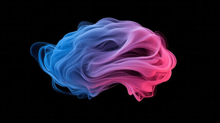 Poster - Futuristic abstract visualization featuring a complex, multi-colored network of swirling particles