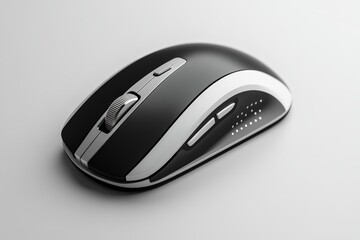 Poster - Modern wireless computer mouse featuring ergonomic design and multiple buttons for enhanced user experience during daily tasks